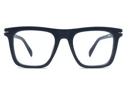 Lensnut Matt Black Rectangle Full Rim Eyeglasses ST85210C1