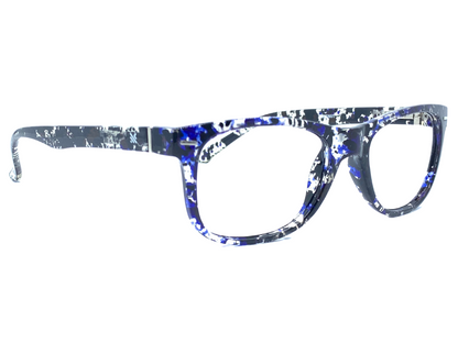 Lensnut Glossy Black Blue Tortoise Wayfarer Full Rim Eyeglasses LNM1C16