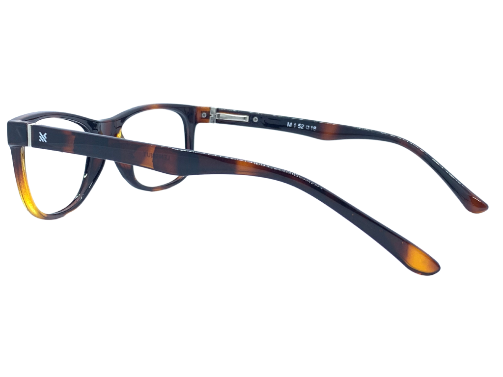 Lensnut Glossy Havana Wayfarer Full Rim Eyeglasses LNM1C3