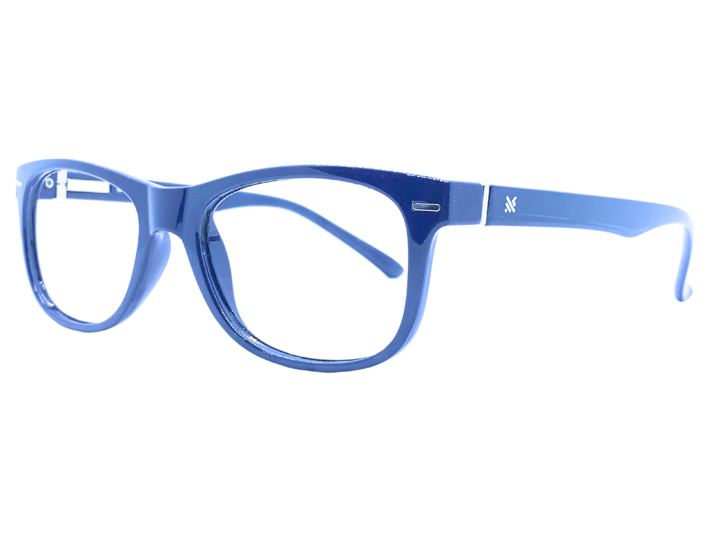 Lensnut Glossy Blue Wayfarer Full Rim Eyeglasses LNM1C4