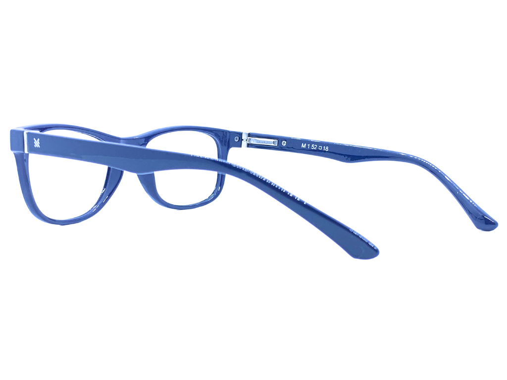 Lensnut Glossy Blue Wayfarer Full Rim Eyeglasses LNM1C4