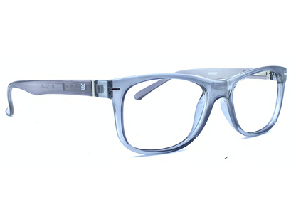 Lensnut Glossy Grey Transparent Wayfarer Full Rim Eyeglasses LNM1C5T