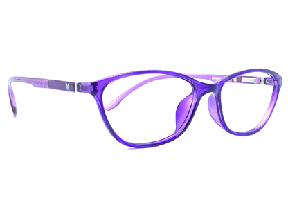 Lensnut Glossy Purple Pink Cateye Full Rim Eyeglasses LNM22C9P
