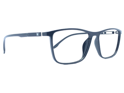 Lensnut Glossy Black Rectangle Full Rim Eyeglasses LNM42C1