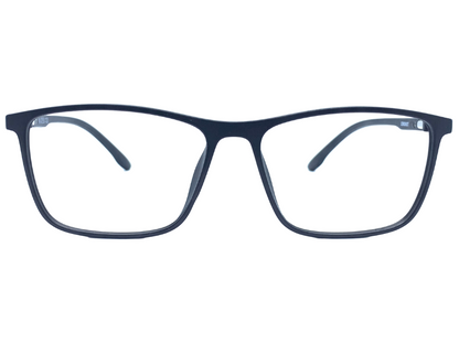 Lensnut Matt Black Rectangle Full Rim Eyeglasses LNM42C1M