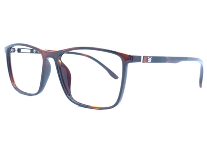 Lensnut Glossy Havana Rectangle Full Rim Eyeglasses LNM42C3