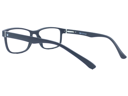 Lensnut Matt Black Rectangle Full Rim Eyeglasses LNM66C1M