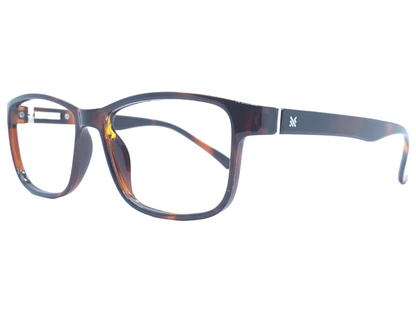 Lensnut Glossy Havana Rectangle Full Rim Eyeglasses LNM66C3