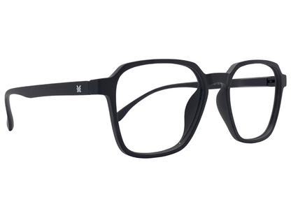 Lensnut Matt Black Hexagon Full Rim Eyeglasses LNT002C6