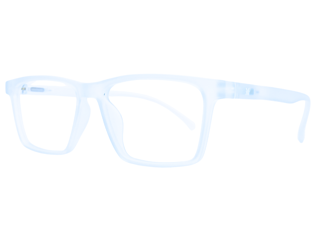 Lensnut Matt Watery Blue Transparent Rectangle Full Rim Eyeglasses LNT004C1