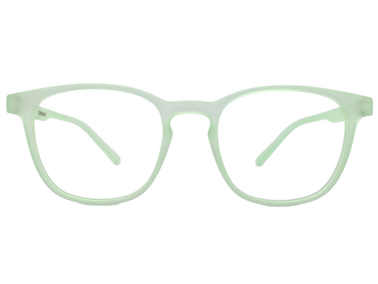 Lensnut Matt Green Transparent Wayfarer Full Rim Eyeglasses LNT0011C3