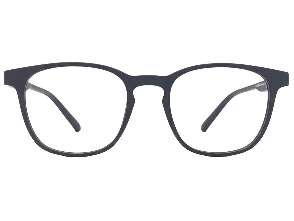 Lensnut Matt Black Wayfarer Full Rim Eyeglasses LNT0011C6