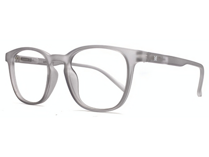 Lensnut Matt Grey Transparent Wayfarer Full Rim Eyeglasses LNT0011C7