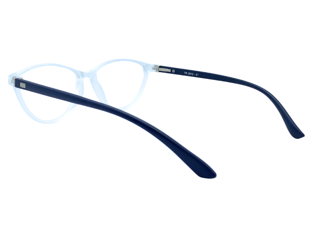 Lensnut White Black Cateye Full Rim Eyeglasses LNTR2012C10B