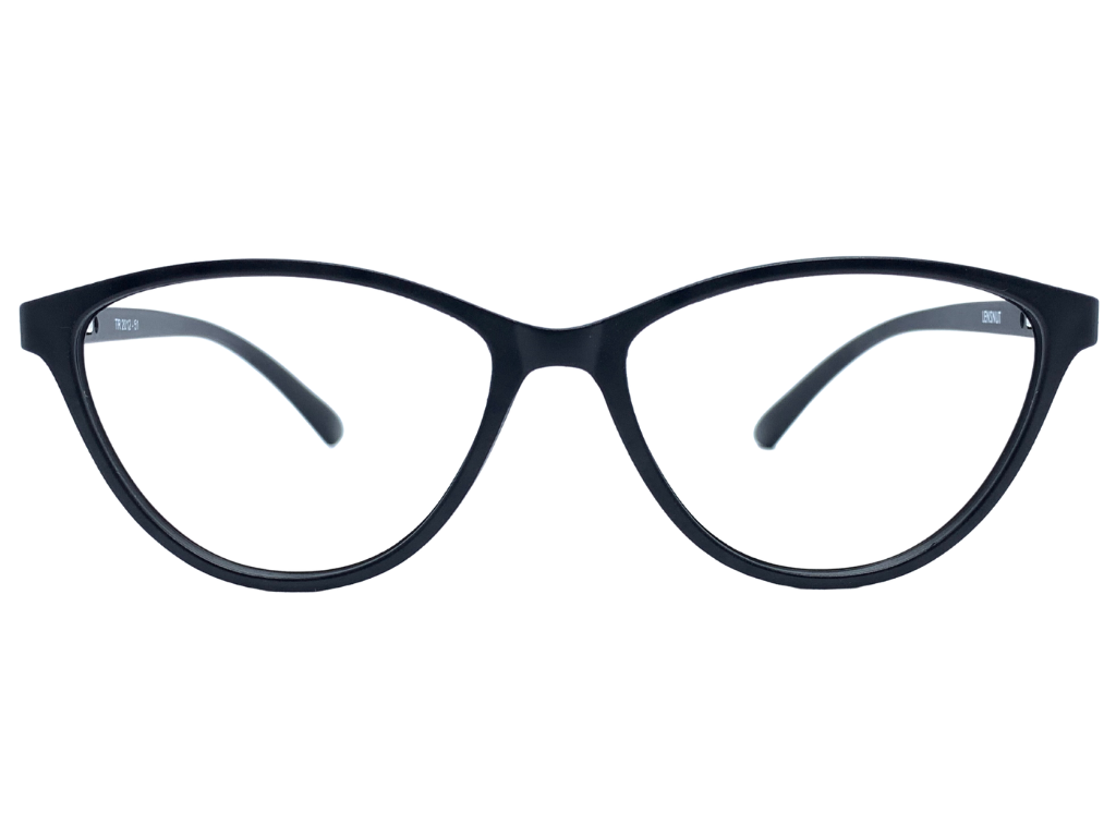 Lensnut Matt Black Cateye Full Rim Eyeglasses LNTR2012C1
