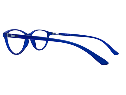 Lensnut Blue Transparent Cateye Full Rim Eyeglasses LNTR2012C4M