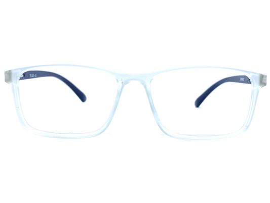 Lensnut  White Black Rectangle Full Rim Eyeglasses LNTR2013C10B