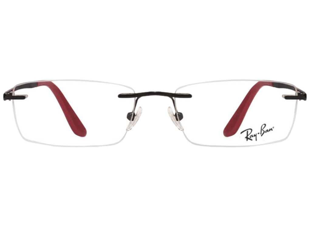 Rayban Black Rectangle Rimless Eyeglasses RX6303I2509