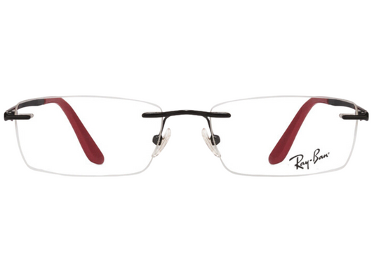 Rayban Black Rectangle Rimless Eyeglasses RX6303I2509