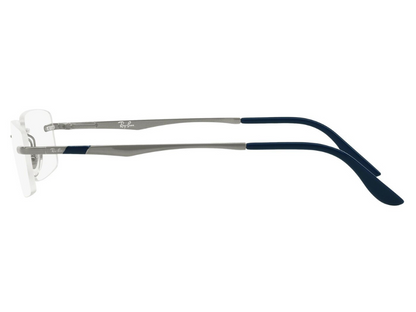 Rayban Grey Rectangle Rimless Eyeglasses RX6266I250251