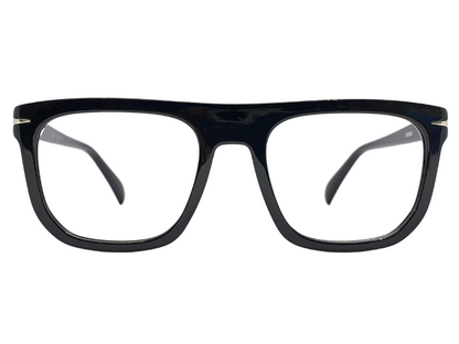 Lensnut Glossy Black Rectangle Full Rim Eyeglasses ST85202C1