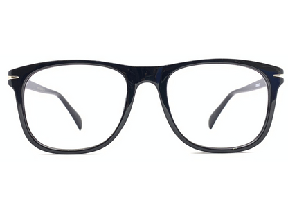 Lensnut Glossy Black Rectangle Full Rim Eyeglasses ST85205C1