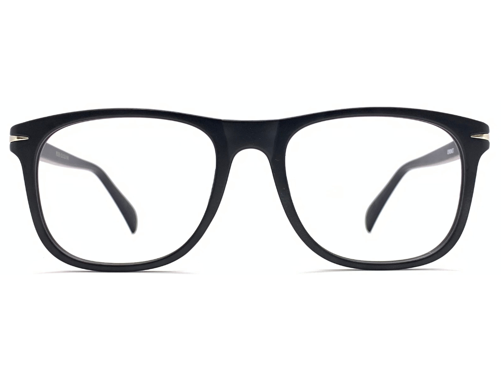 Lensnut Glossy Brown Rectangle Full Rim Eyeglasses ST85205C2