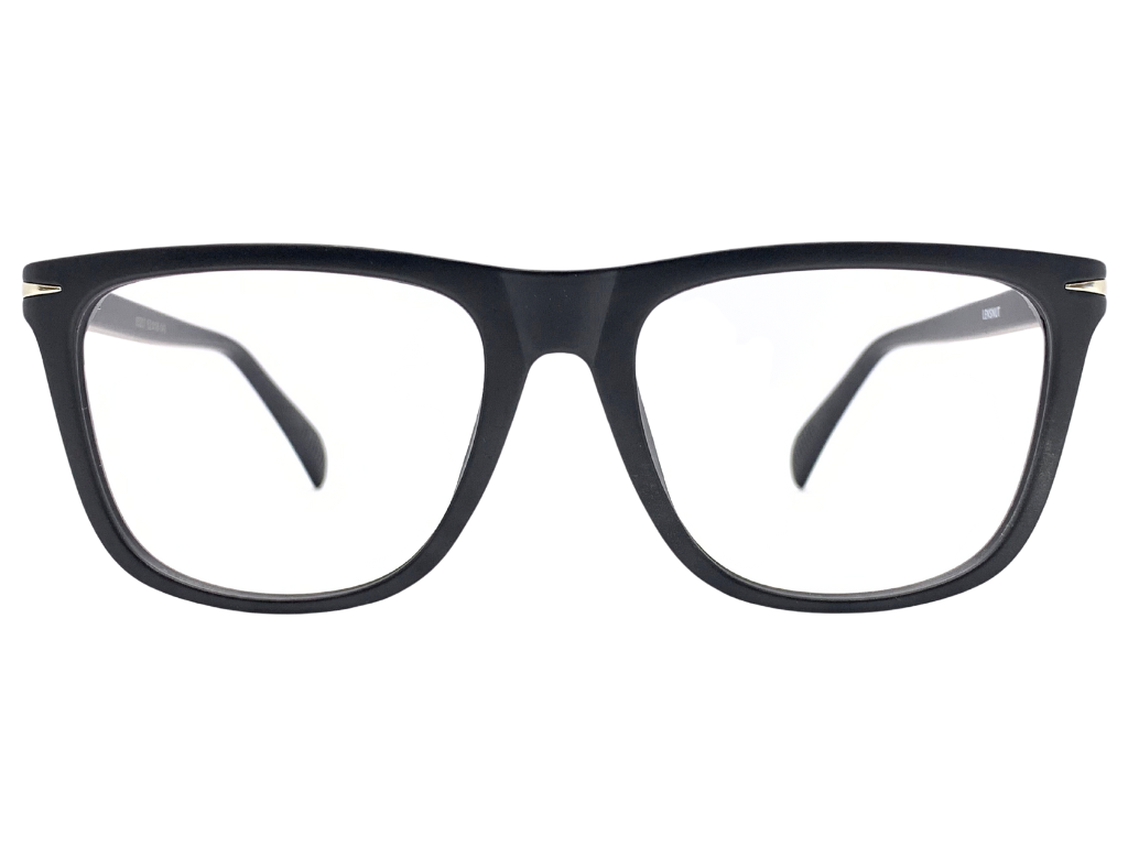 Lensnut Matt Black  Rectangle Full Rim Eyeglasses ST85207C1M