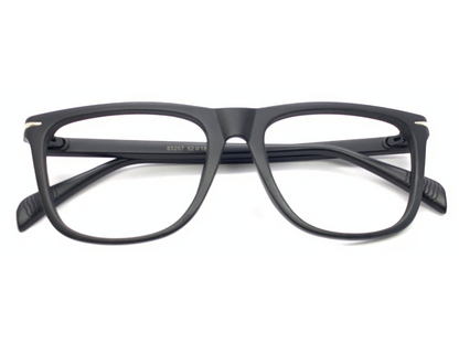 Lensnut Matt Black  Rectangle Full Rim Eyeglasses ST85207C1M