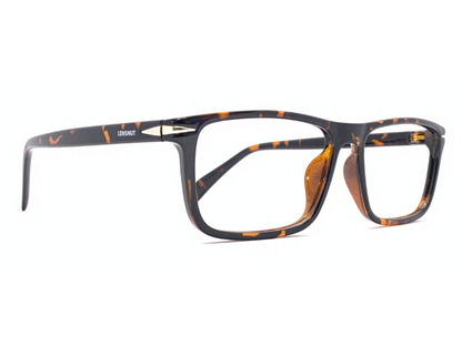 Lensnut Glossy Havana  Rectangle Full Rim Eyeglasses ST85208C3