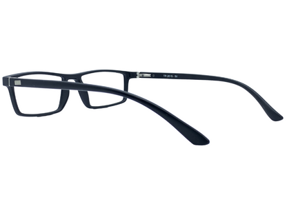 Lensnut Matt Black Rectangle Full Rim Eyeglasses LNTR2015C1M