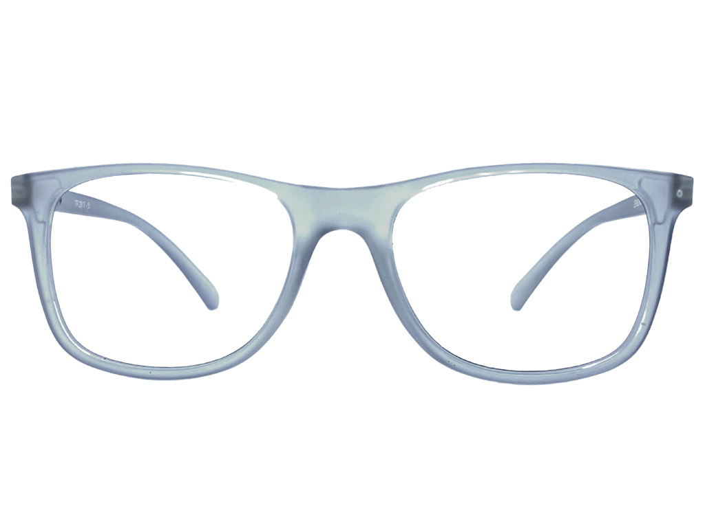 Lensnut Grey Transparent Rectangle Full Rim Eyeglasses LNTR2017C5T